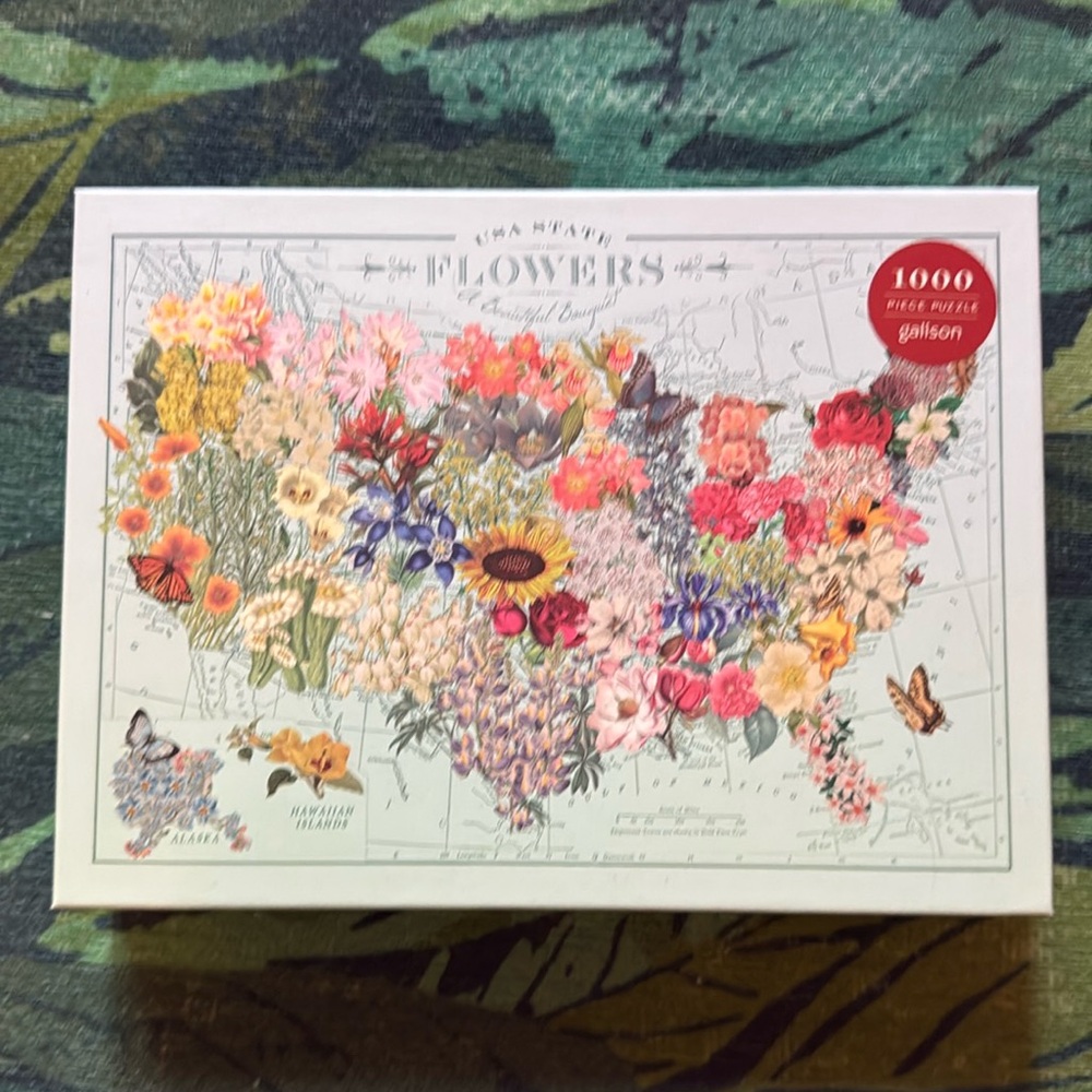 USA State Flowers 1000 piece puzzle